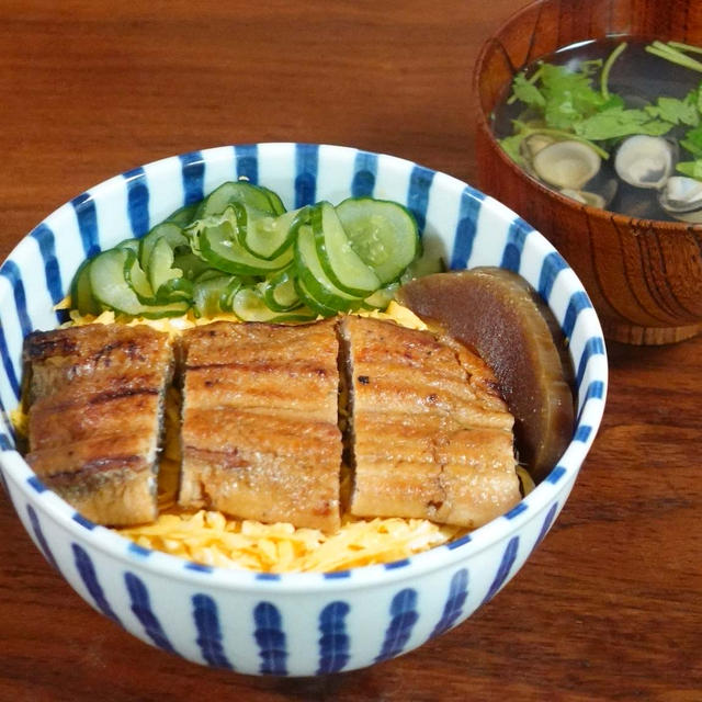 錦糸玉子と瓜2つの鰻丼レシピ