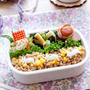 うさぎの抜き型★そぼろご飯のお弁当～女の子のお弁当～