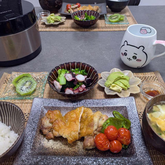 鶏肉オーブン焼きの献立。日本調剤オンラインでの買い物。最近のいろいろ。