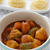 シーフードとアボカドのトマトカレー煮