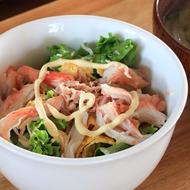 簡単♪美味しい！サラダ丼☆過去ログで振り返る我が家