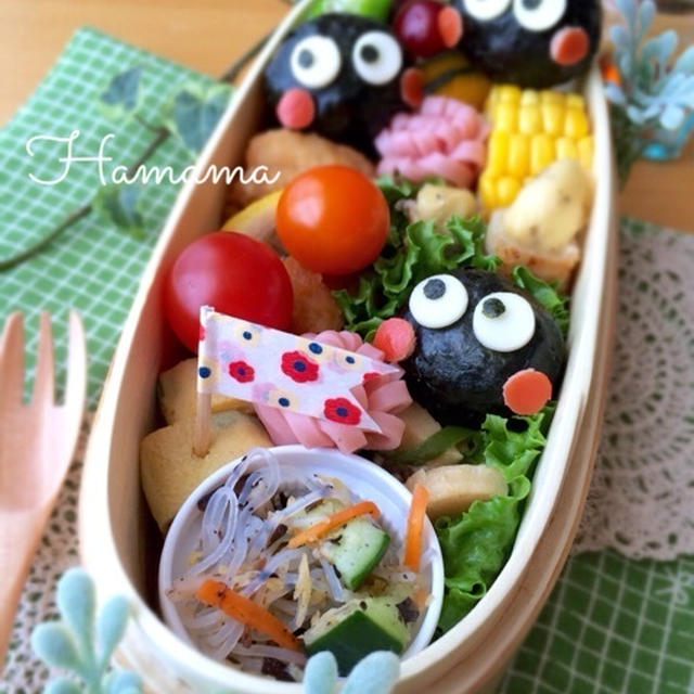 ころりん まっくろくろすけのお弁当 とキャンドル作り By Haママさん レシピブログ 料理ブログのレシピ満載