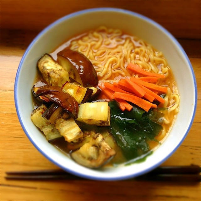 グリル茄子の味噌ラーメン