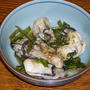 [レシピ][箸休め] 牡蠣とセリの煮浸し