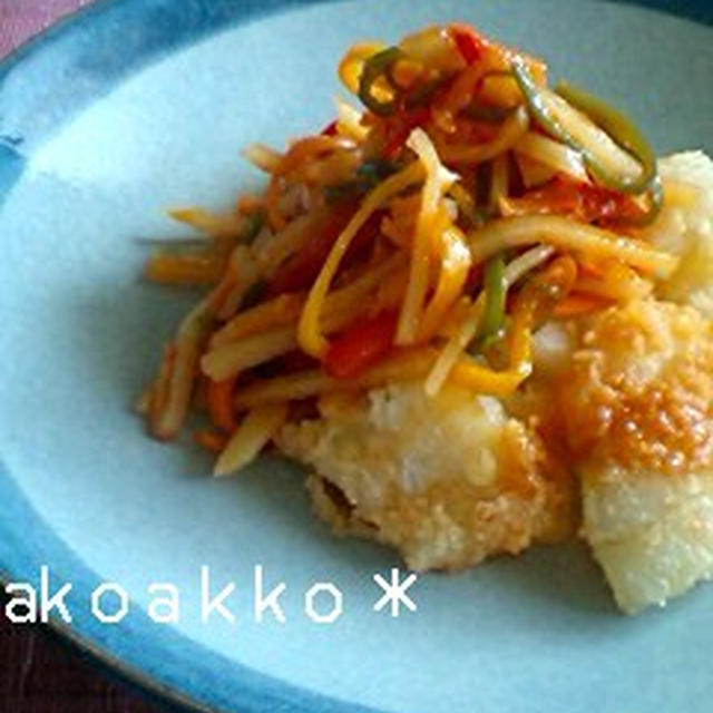 白身魚の野菜あんかけ