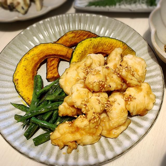 ささみの一口生姜焼き