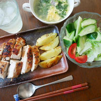 鶏むね肉のブラックペパー焼き