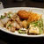 ■メニュー■ベーコンと生姜の炊き込みご飯、ユーリンチ、肉じゃが、炒り豆腐、胡麻和え＊６月２４日