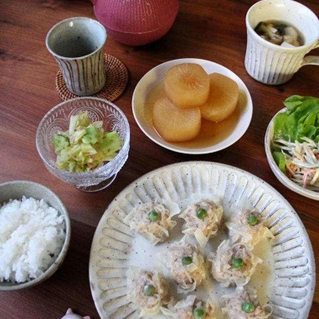 春雨入り、やわらかシュウマイ。