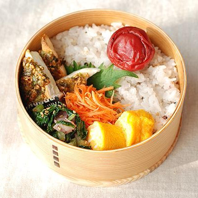 ◆はんぺんのネギマヨ焼き弁当