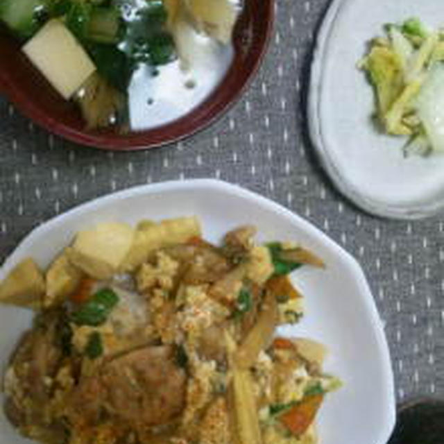 野菜たっぷりの親子丼☆