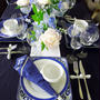 青のテーブル　5月のフラワーアレンジ＆テーブルコーディネイト