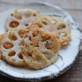 簡単おつまみ♪レンコンの粉チーズ焼き