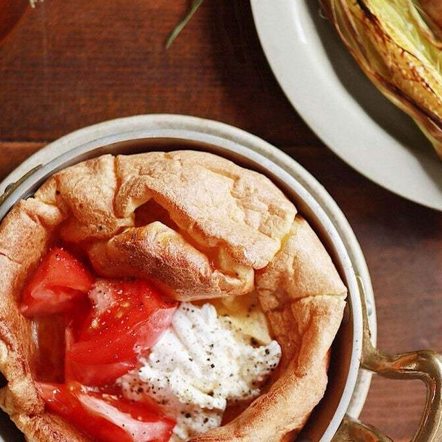 ダッチベイビーパンケーキで朝ごはん🥣