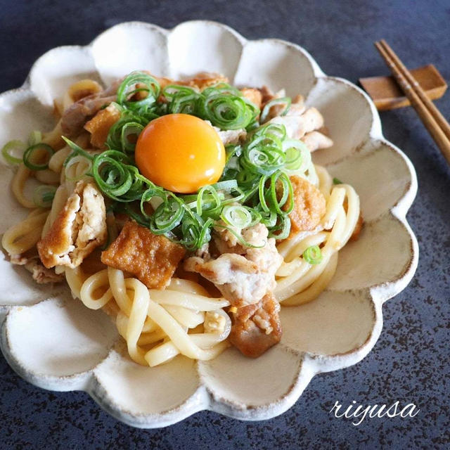GW中、レシピに困ったらコレ♩すき焼き風焼きうどん