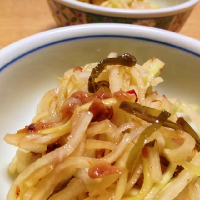 梅干し入れて大根の浅漬け＆昨夜の簡単おつまみ♪