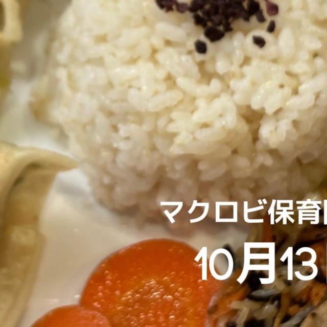 10月13日マクロビ保育園給食