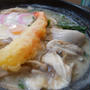 牡蠣入り鍋焼きうどん、白味噌仕立て#本日のおうちごはん