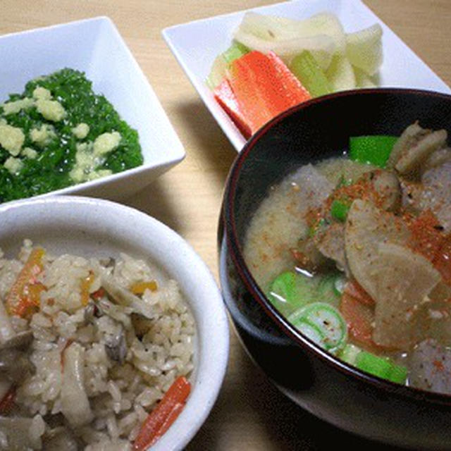 モツ煮込み　今日の夕食