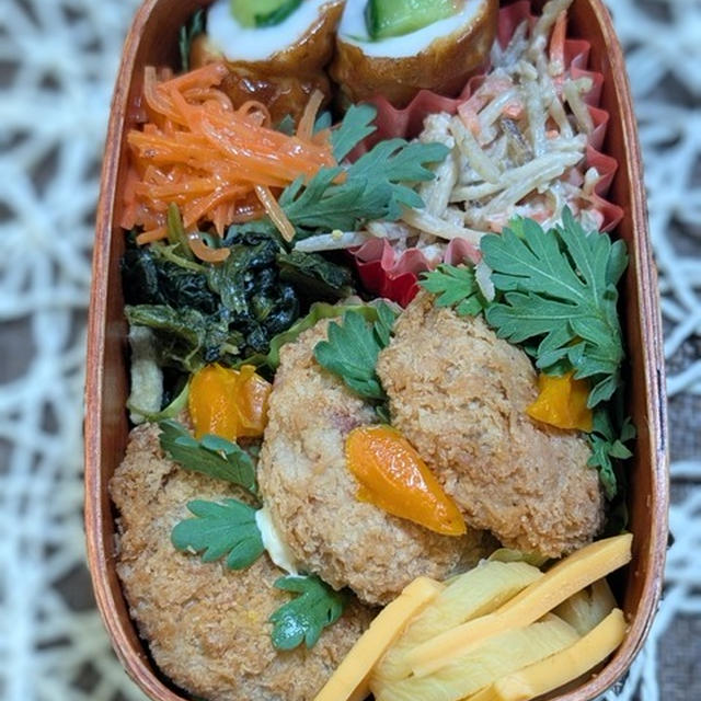 梅や桜が気になる～夫のお弁当216