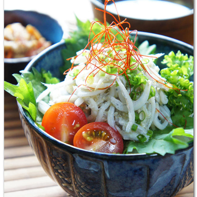 彩りしらす丼　と最近のことを～♪