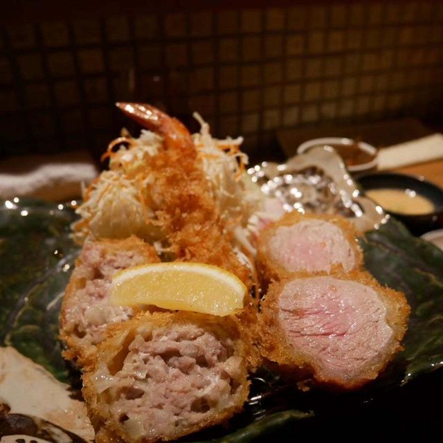 北新地かな山、ミックスフライのランチ#私のごはん
