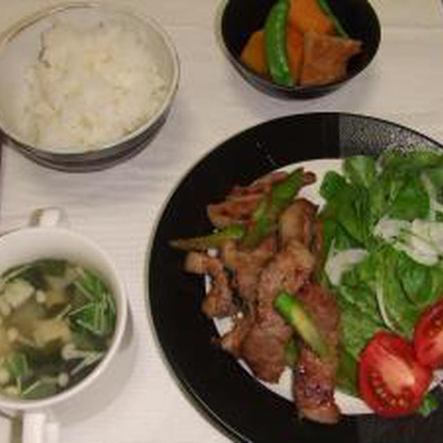 GW仕様ノンオイルでしょうが焼き♪