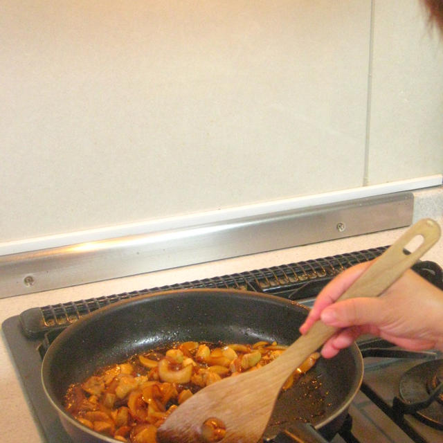 米粉照り焼きチキンピザのレッスン