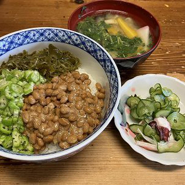 ネバネバ丼。山形のだし