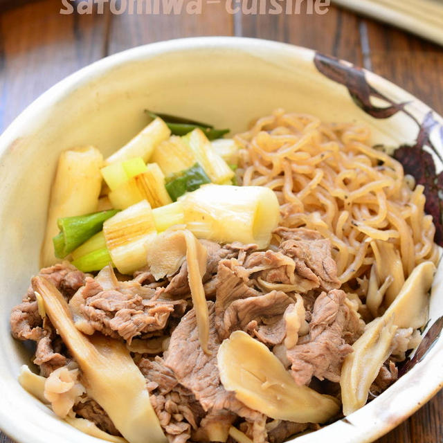 【牛肉と糸こんのすき焼き煮】生姜をきかせた大人味☆