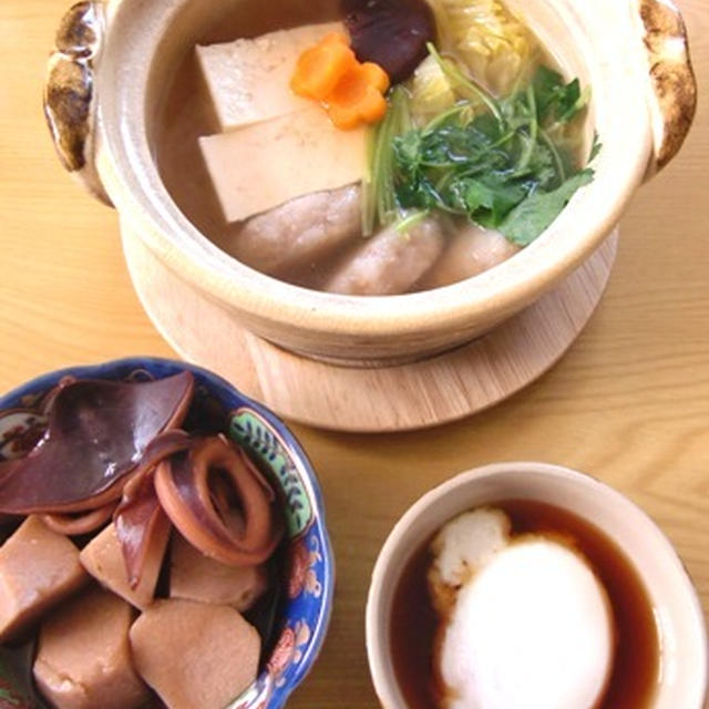 蓮根団子の小鍋仕立て