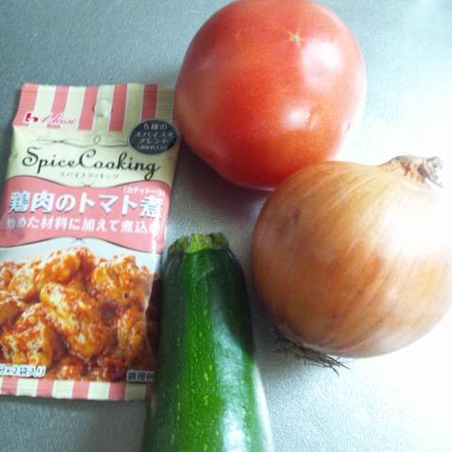 鶏肉のトマト煮込み弁当(^-^)v
