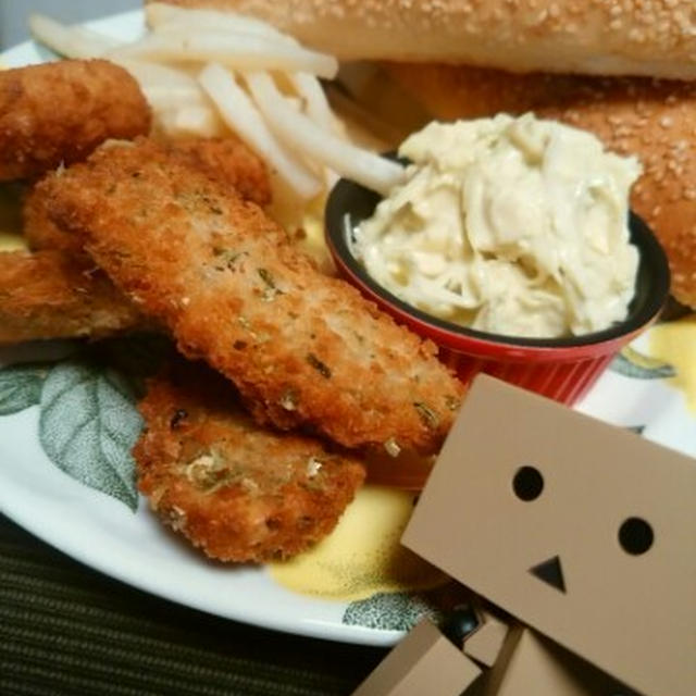 コストコドックロールでサバサンドならぬアジサンド♪