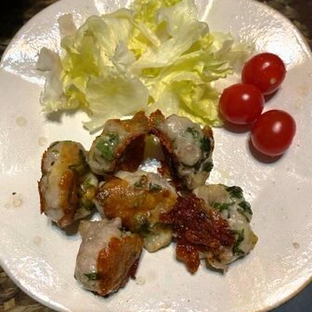 大葉チーズ豚こまボール