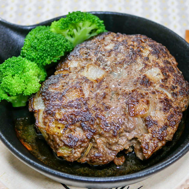 ほぼステーキ、牛ひき肉100%で作るハンバーグ&「家でお手、軽見た目重視な天ざる」