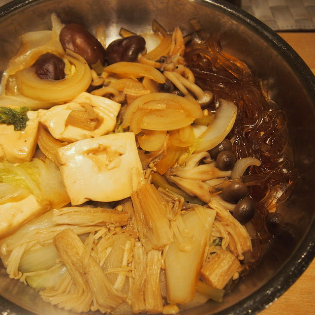 白菜と豆腐のすき焼き風鍋
