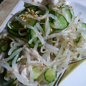 ささみとモヤシの中華和え