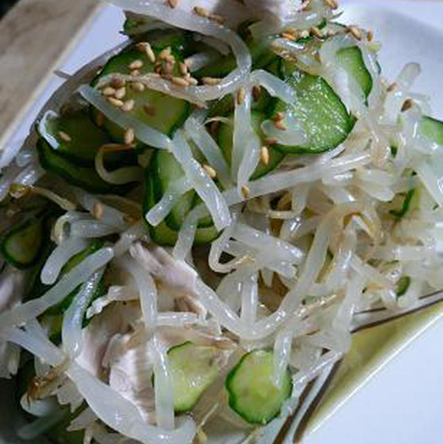 ささみとモヤシの中華和え