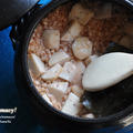 里芋と干しエビの炊き込みご飯