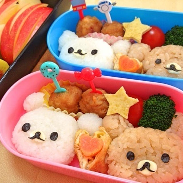 リラックマ ?のお弁当 と 獅子舞