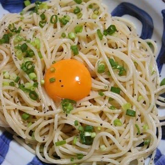 2月2日　　釜玉パスタ