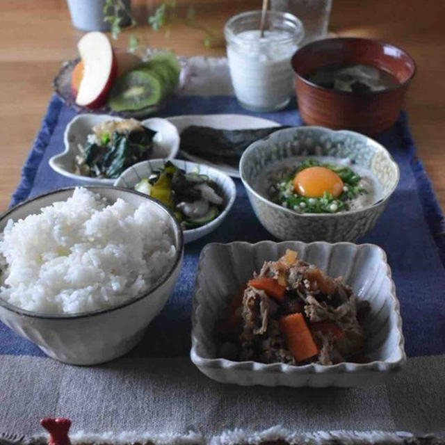 朝ごはん。