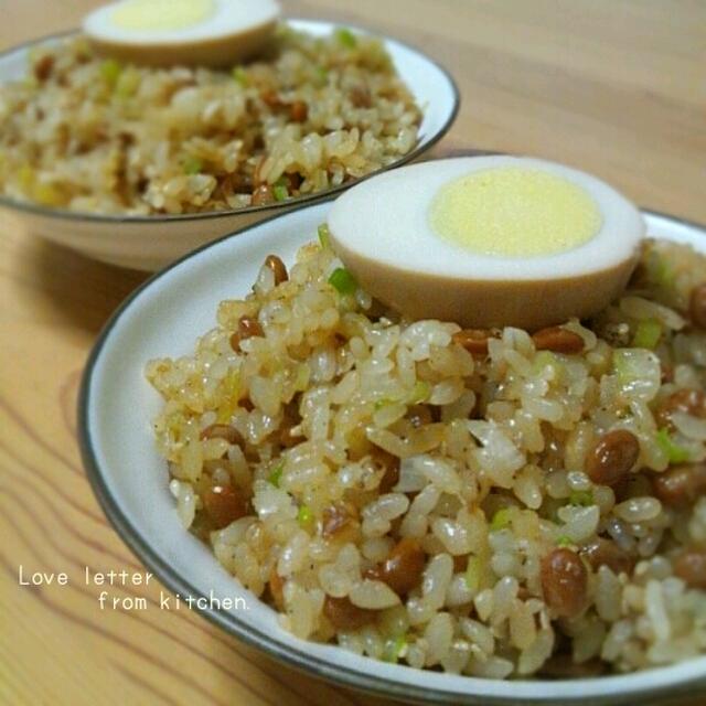 納豆チャーハン。