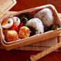 コロコロ高野豆腐のベーコン巻きフライ・・おにぎりお弁当＆おやつ＆お知らせ♪