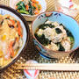 ご飯がｽｽﾑ～！ふわとろ！竹輪ニラ玉丼de夕食　＆　格好だけはいっちょ前！やっぱり男の子だね！？