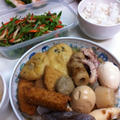 つくねピーマンと、おでん～夜ご飯