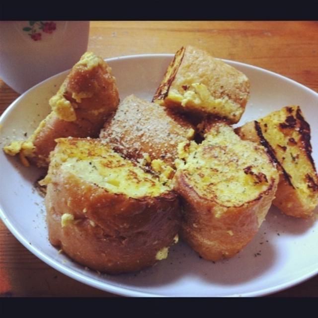 朝食に。甘くないフレンチトースト