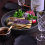 「蒸し茄子の香味黒酢」