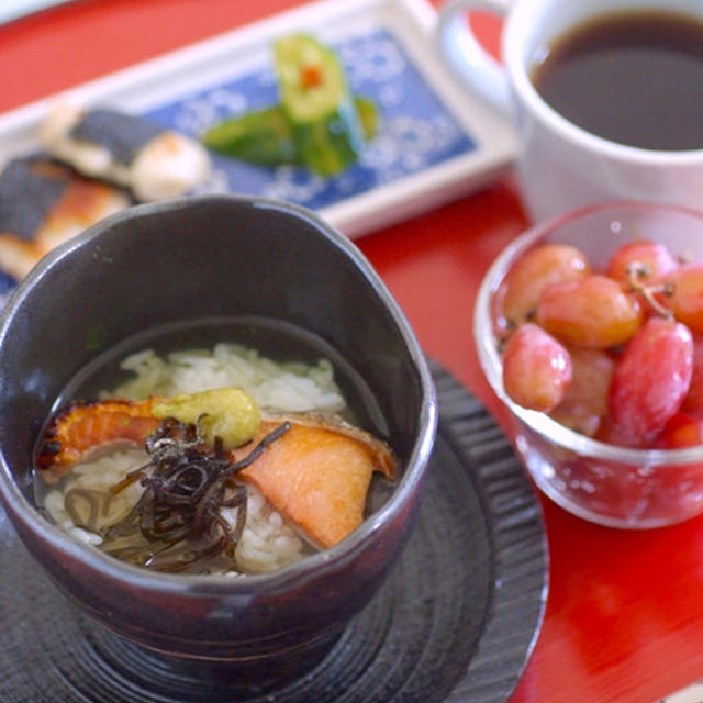 朝ごはん☆お茶漬け・玄米・スープいろいろ５食