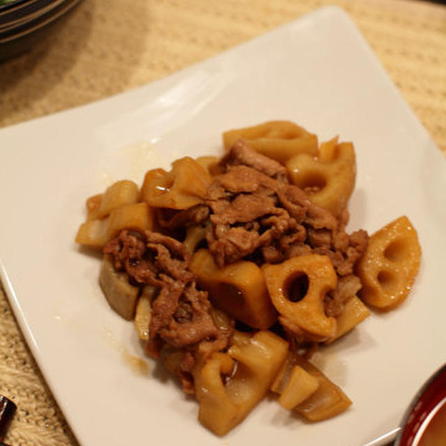 豚肉と蓮根の炒め煮